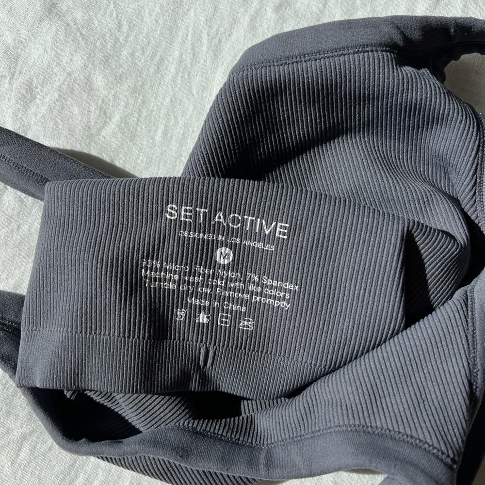Set Active Ribbed Tank - Picture 4 of 4